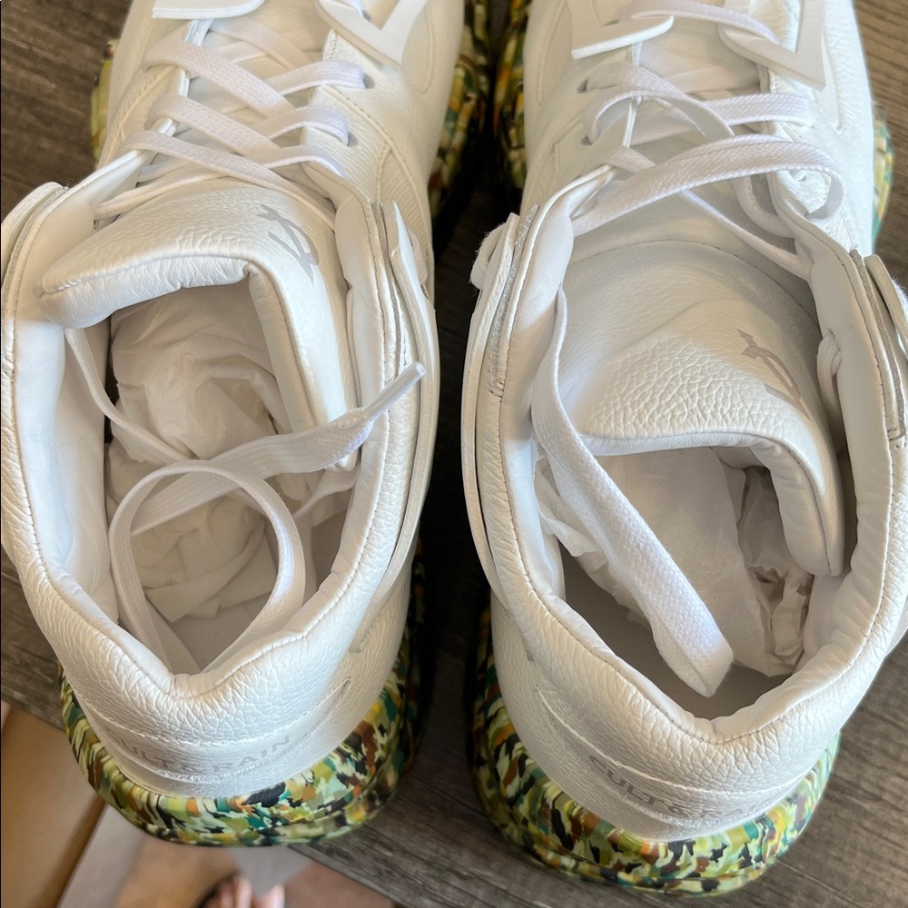Cult & Rain White and Green Sneakers - Picture 5 of 5